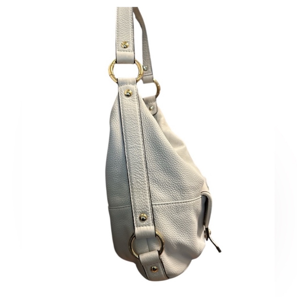 EUC cream colored Michael Kors White Leather Shoulder Bag - Picture 6 of 8